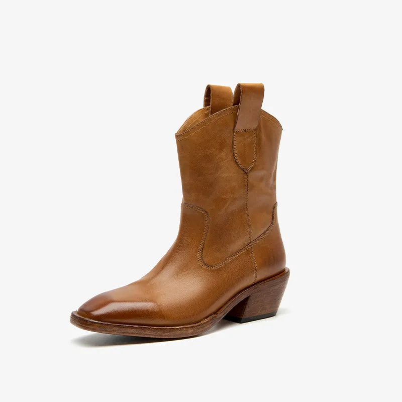 Frey Boots Beau Today  Washed horse skin  Women boots Straight-in