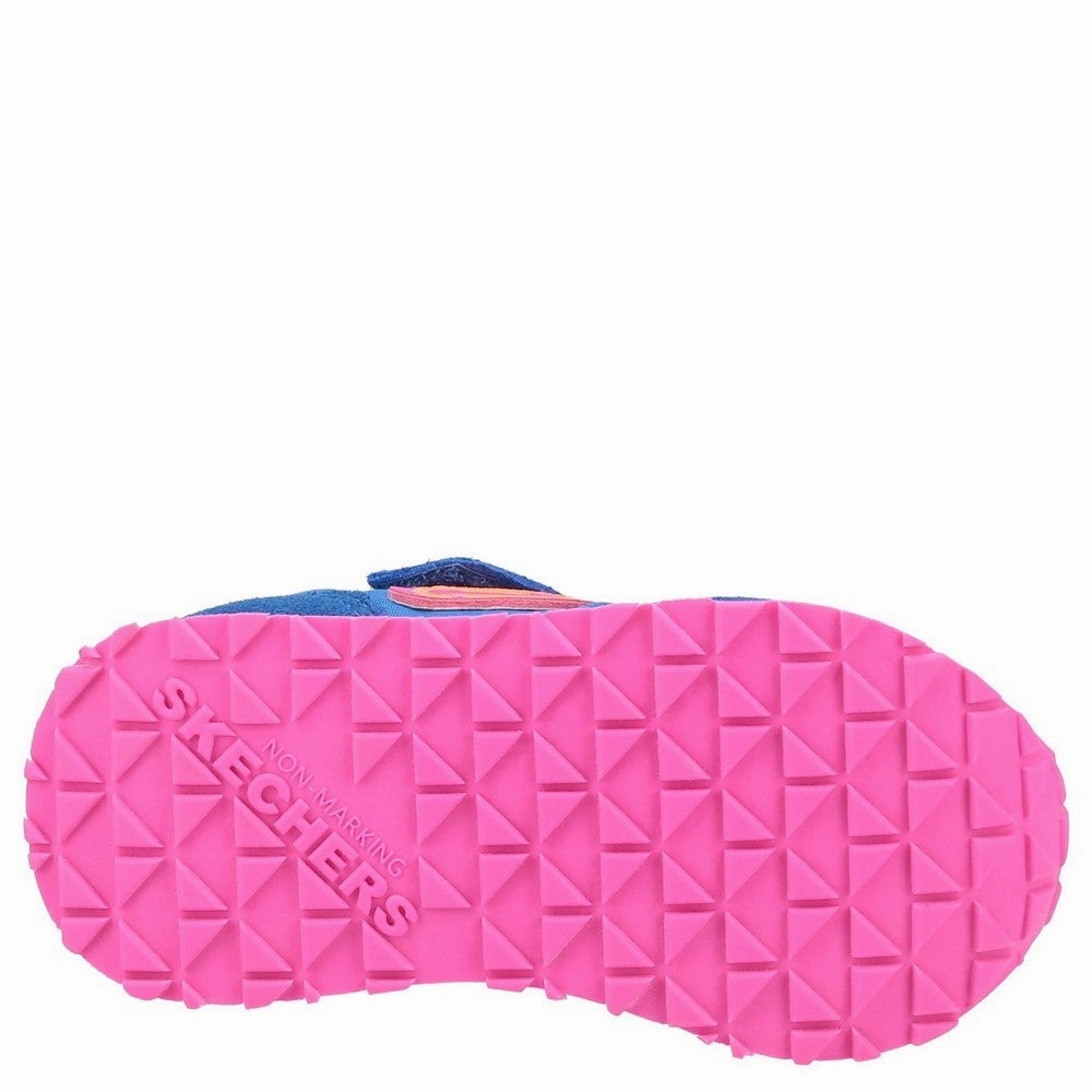 Lime Fresh Skechers Retro Sneaks Touch Fastening Trainer