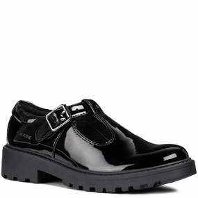 Sleek Form Geox J Casey G. E Buckle Junior School Shoes
