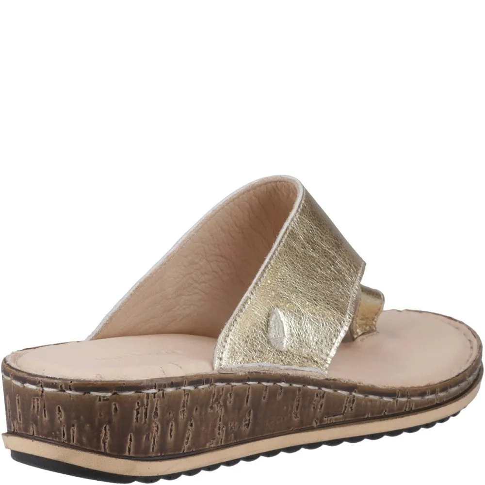 Hush Puppies Elissa Toepost Sandal Blue Cool All-Age Fit