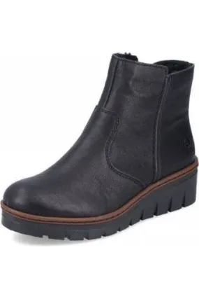 Rieker Ladies Boots X9165-00 Black Indoor