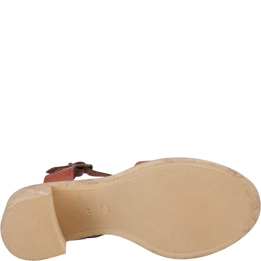 Sleek Travel Footwear Outdoor Walking Comfort Hush Puppies Georgia Cork Sandals