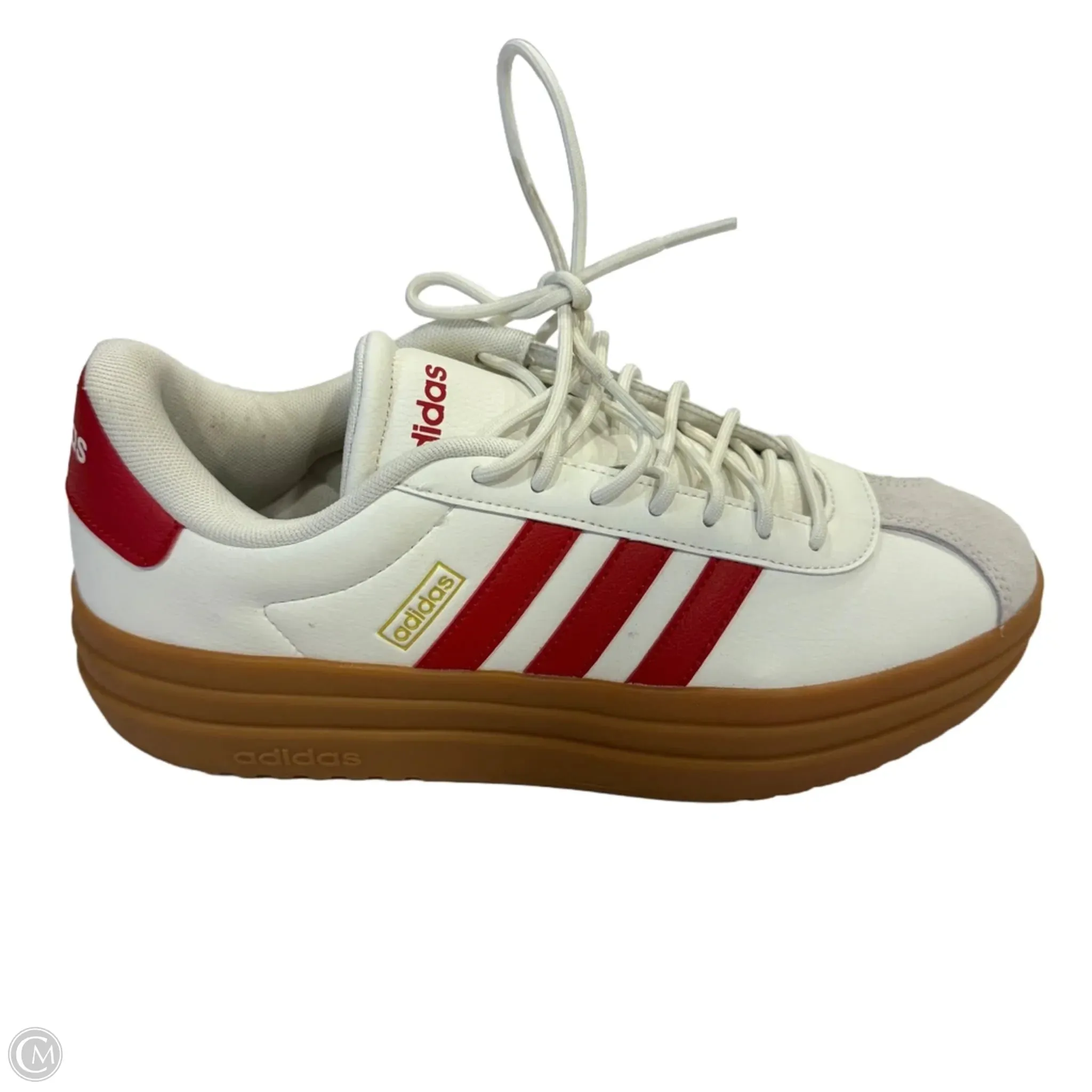 Adidas Court Platform Skate Shoe Shoes Sneakers Platform By Adidas In Red & White, Size: 10