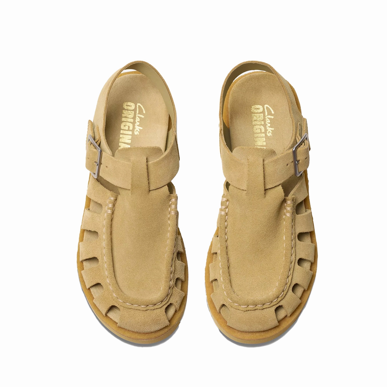 Shore Walk Cushioned Walking Shoes Clarks Originals Womens Meadow Buckle Dark Maple Suede