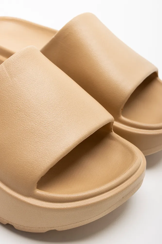 Sandals Sailor Moon Platform Slide Natural