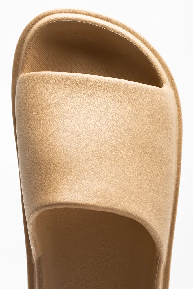 Platform Slide Natural Sandals In Clarks