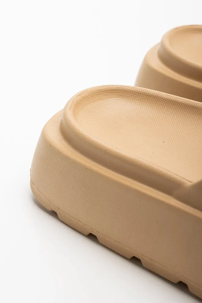 Sandals Reef Platform Slide Natural