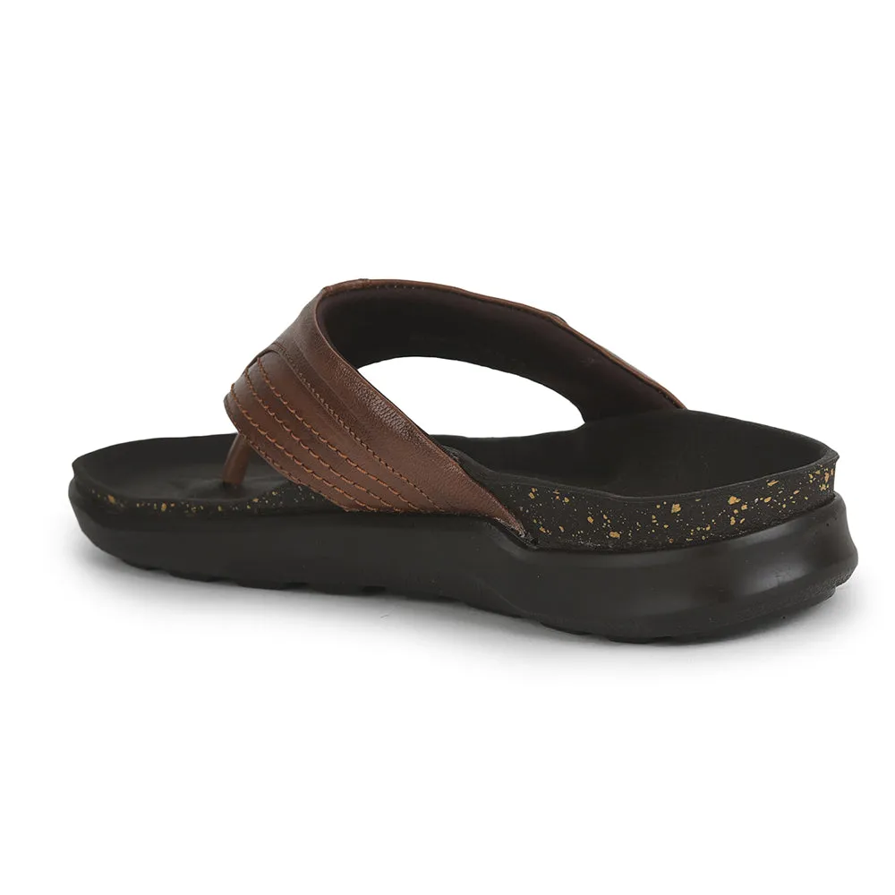 Home Slippers With Arch Support Coolers Casual Slippers For Men (Tan) BIRK-01 By Liberty