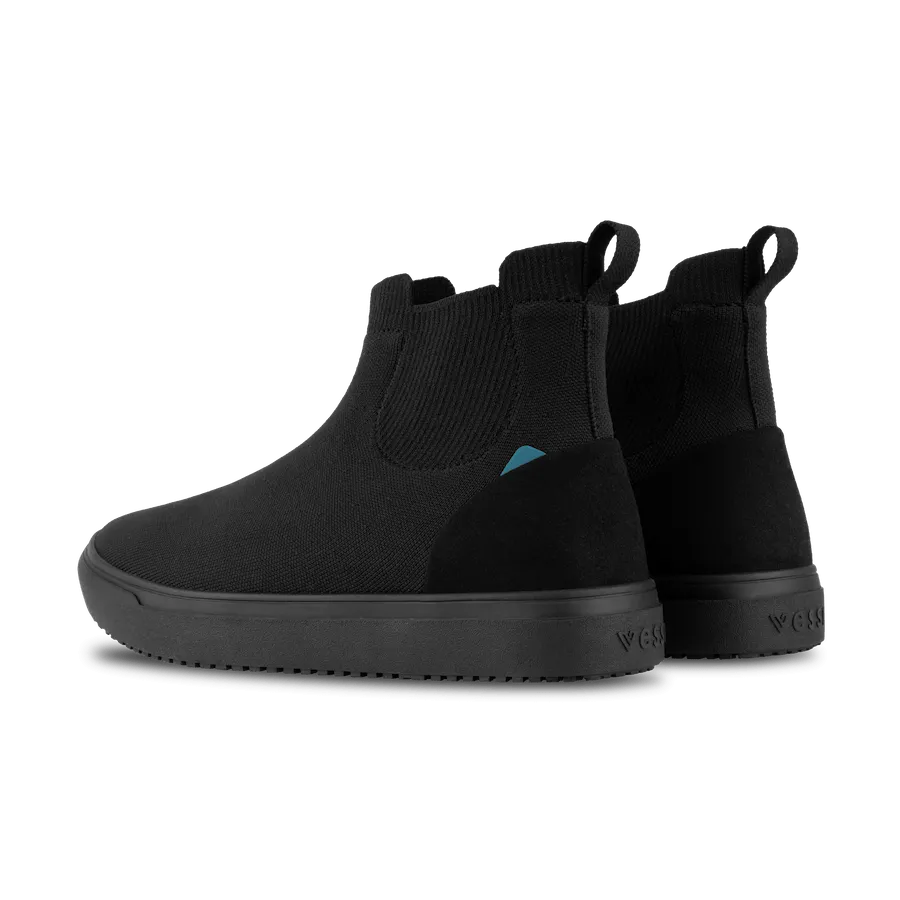 Low Calf Rain Boots Women's Uptown Chelsea - Black on Black