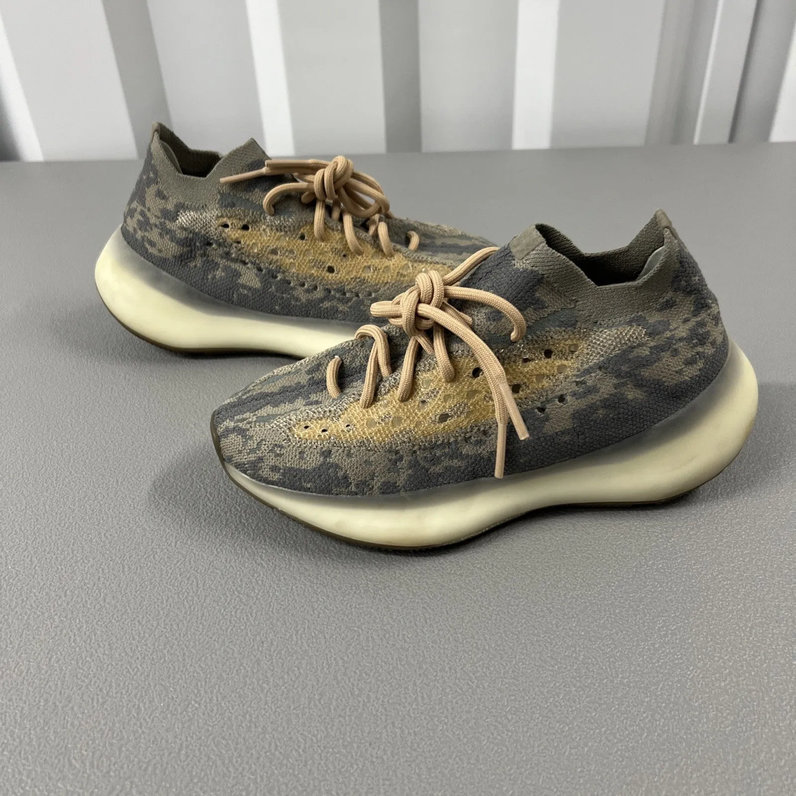 Adidas Adifoam Shoes Size 5.5 Mens or 7 Wmns- Adidas Yeezy Boost 380 Mist Non-Reflective