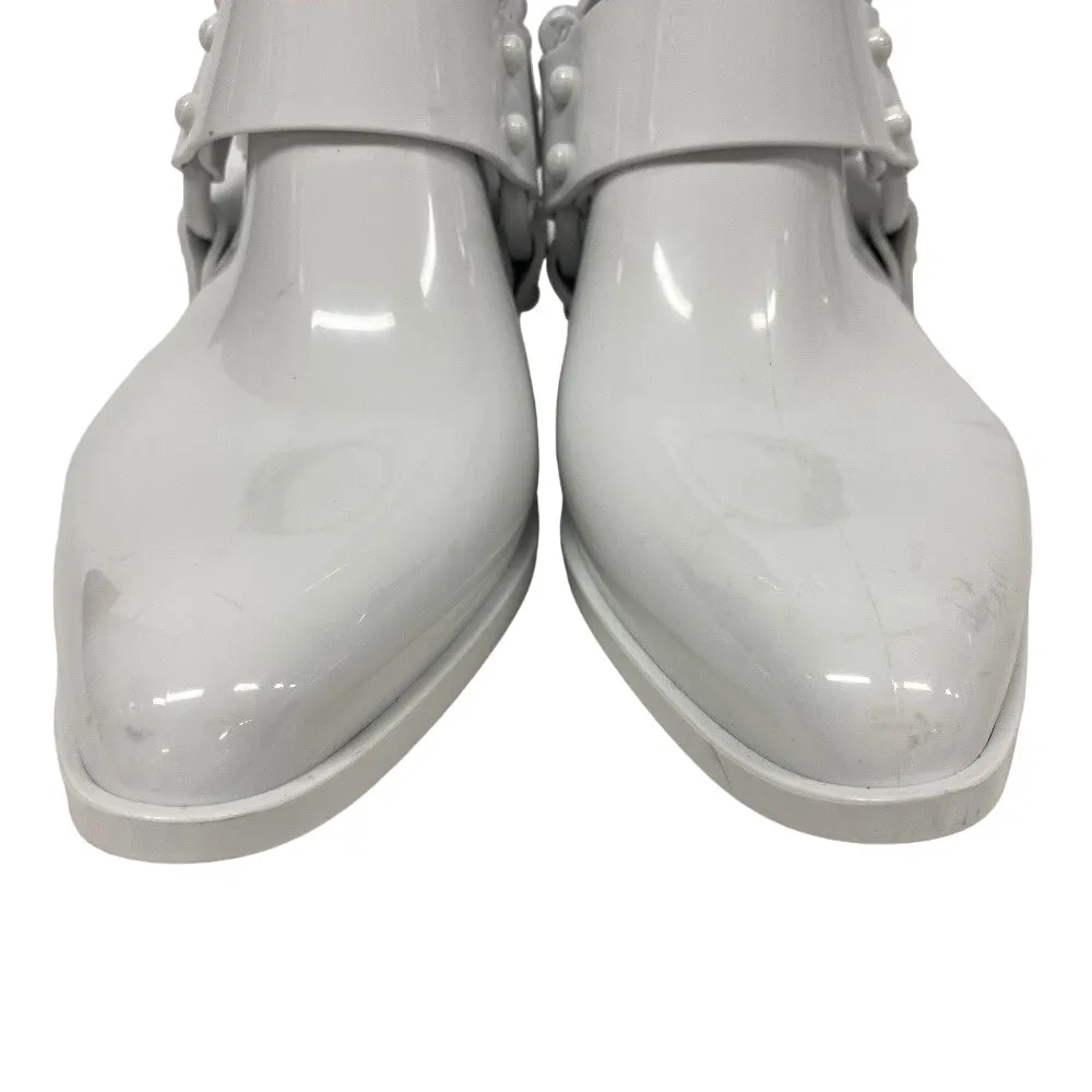 Vivienne Westwood Melissa Rain Boots LOUIS VUITTON boots Leather, Rubber white Rhapsody line Side Gore 39