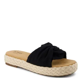 Women's TOMS, Abby Slide Sandal Flat Sole Open Design