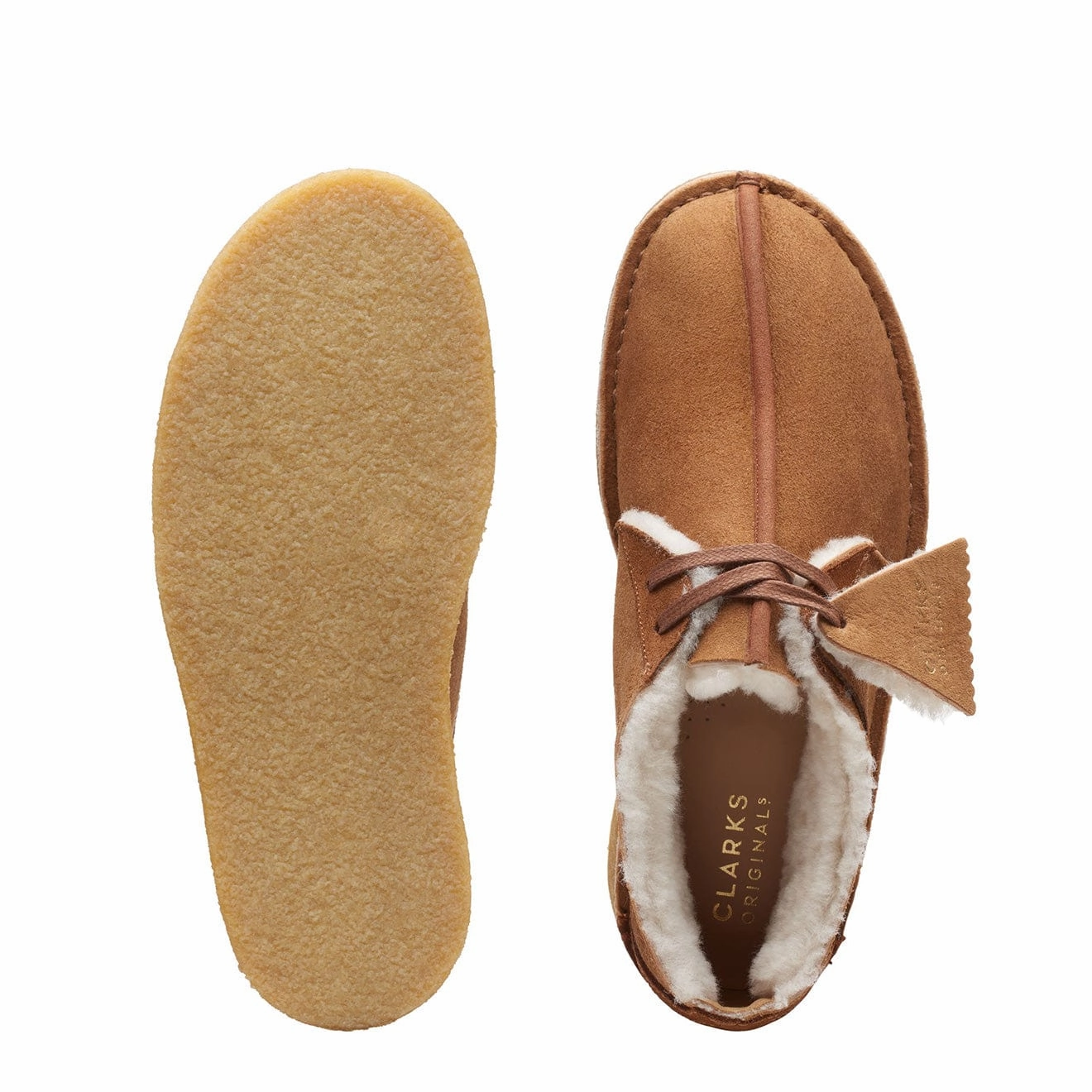 Runway Step Yacht Mode Clarks Originals Womens Desert Trek Warmlined Shoes Tan