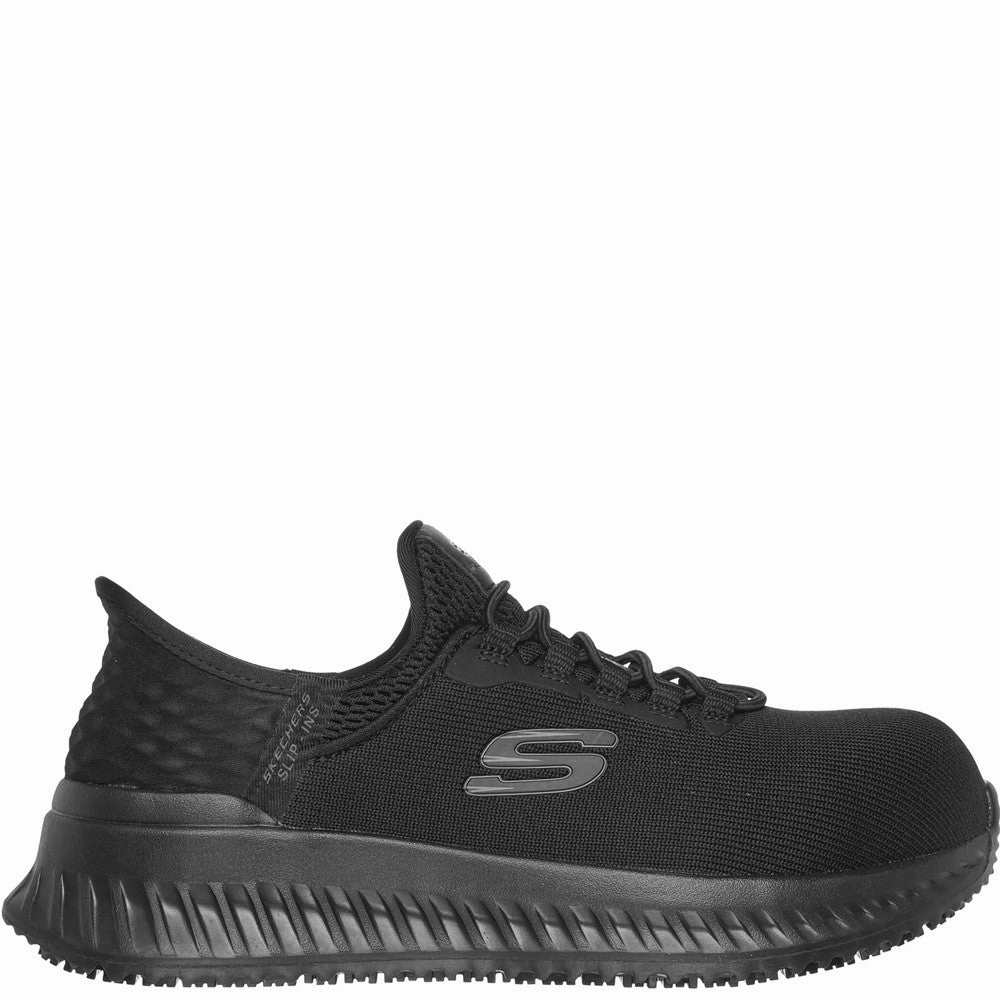 elevated - heel - feature shoes Posture - correction Skechers Workwear Tilido Ombray Safety Trainers