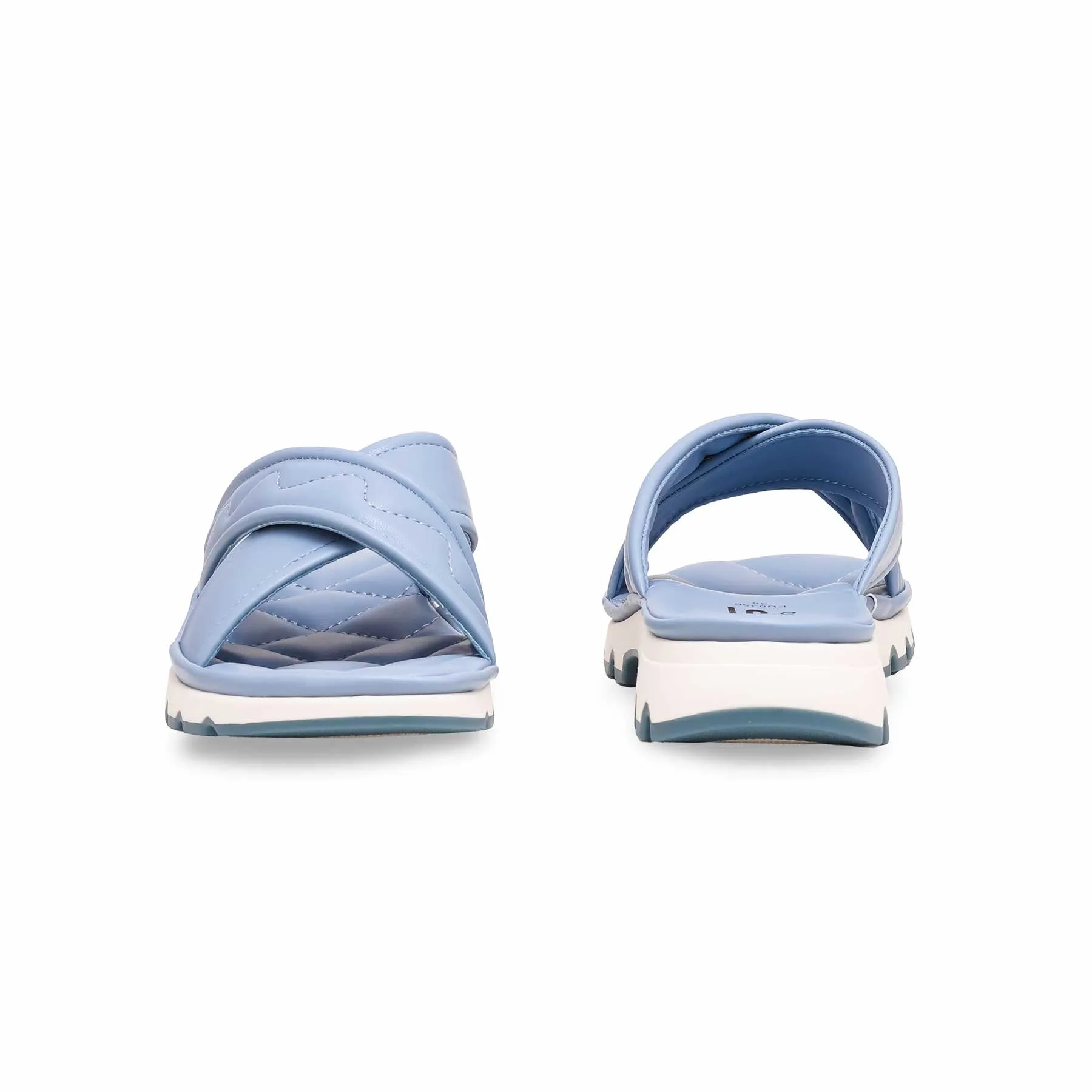 Robes And Slippers Blue Formal Slipper PU0356