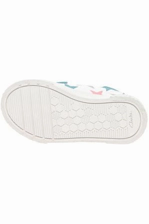 Clarks Foxing Lo Kids in cotton combi Sky Walk