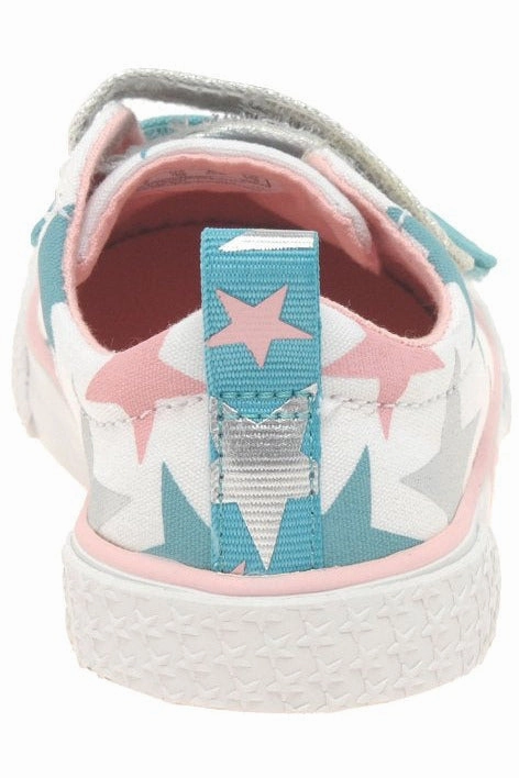 Clarks Foxing Lo Kids in cotton combi Shop Street Office Appropriate Shoes