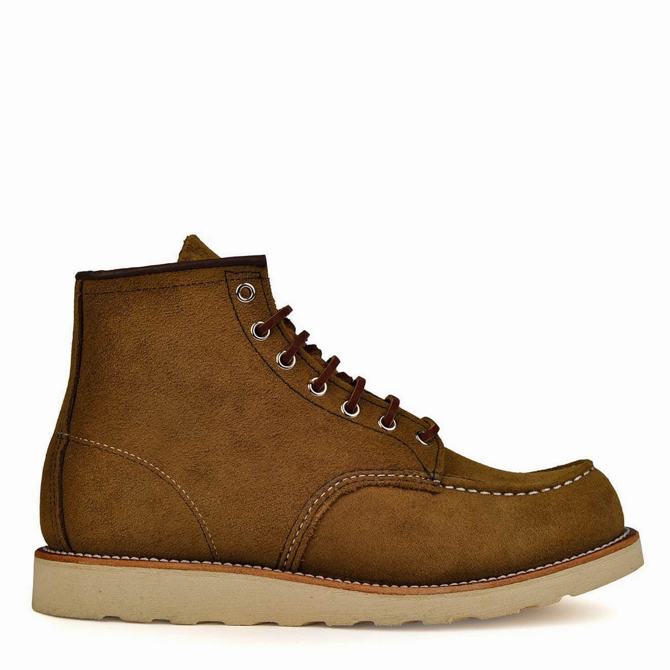 Mid Cut Red Wing 6-Inch Classic Moc Boot Olive Mohave