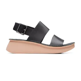 Womens - Velhill Strap Black Leather Outdoor Essential
