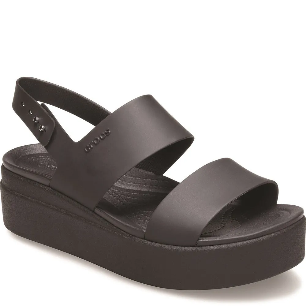 Dressy Crocs Brooklyn Low Wedge Platform Sandal