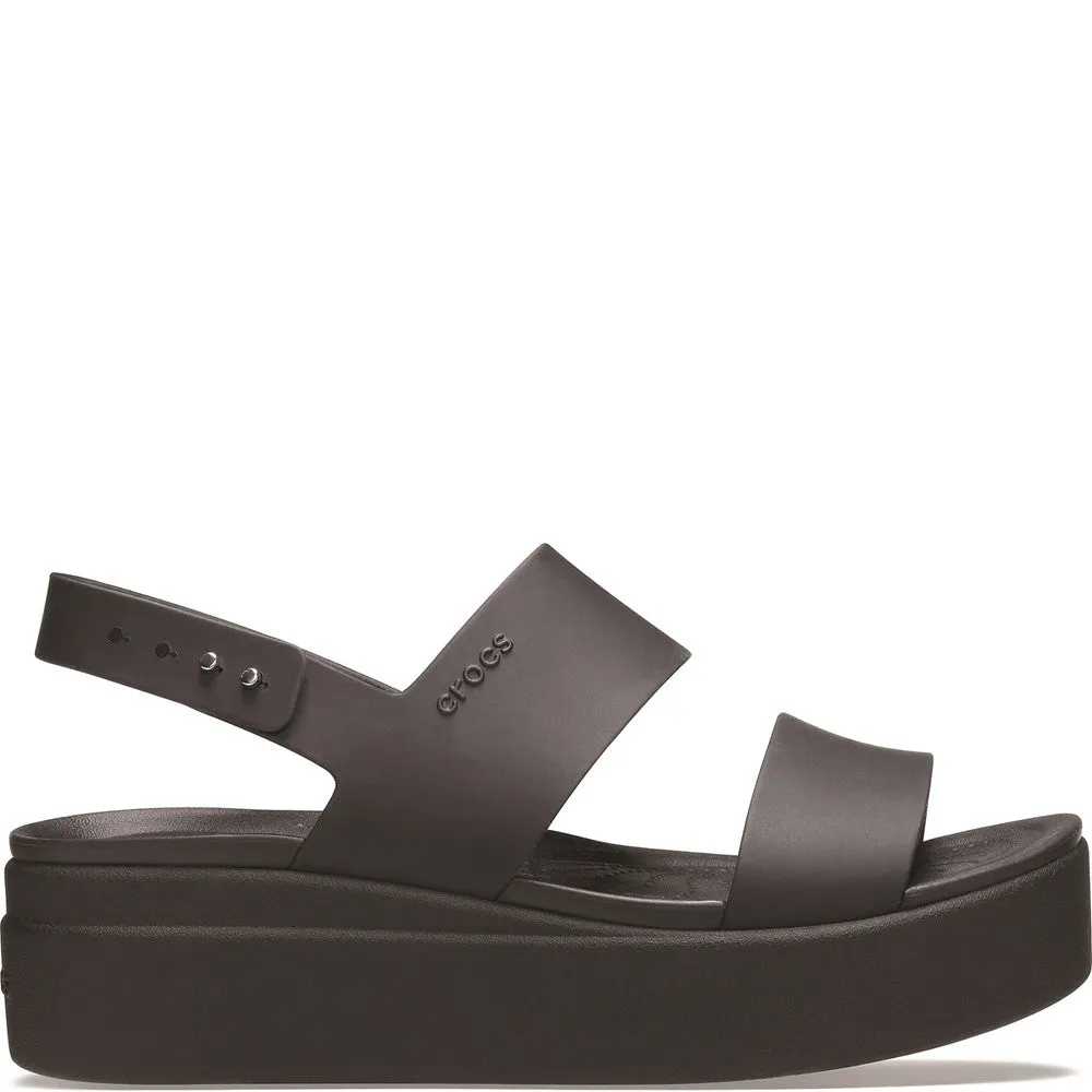 Crocs Brooklyn Low Wedge Platform Sandal Flexible Build Slip In