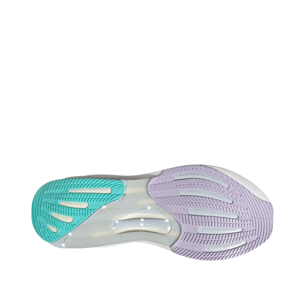 Asu Shoes Adidas Adidas Women's Supernova Rise Sneaker in Ftw White/Linen Green Metallic/Flash Aqua