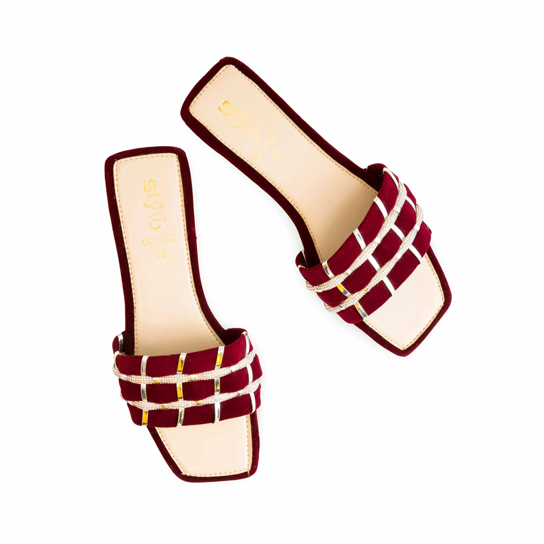 Maroon Casual Women Slipper CL2002 Dorothy's Slippers Wizard Of Oz