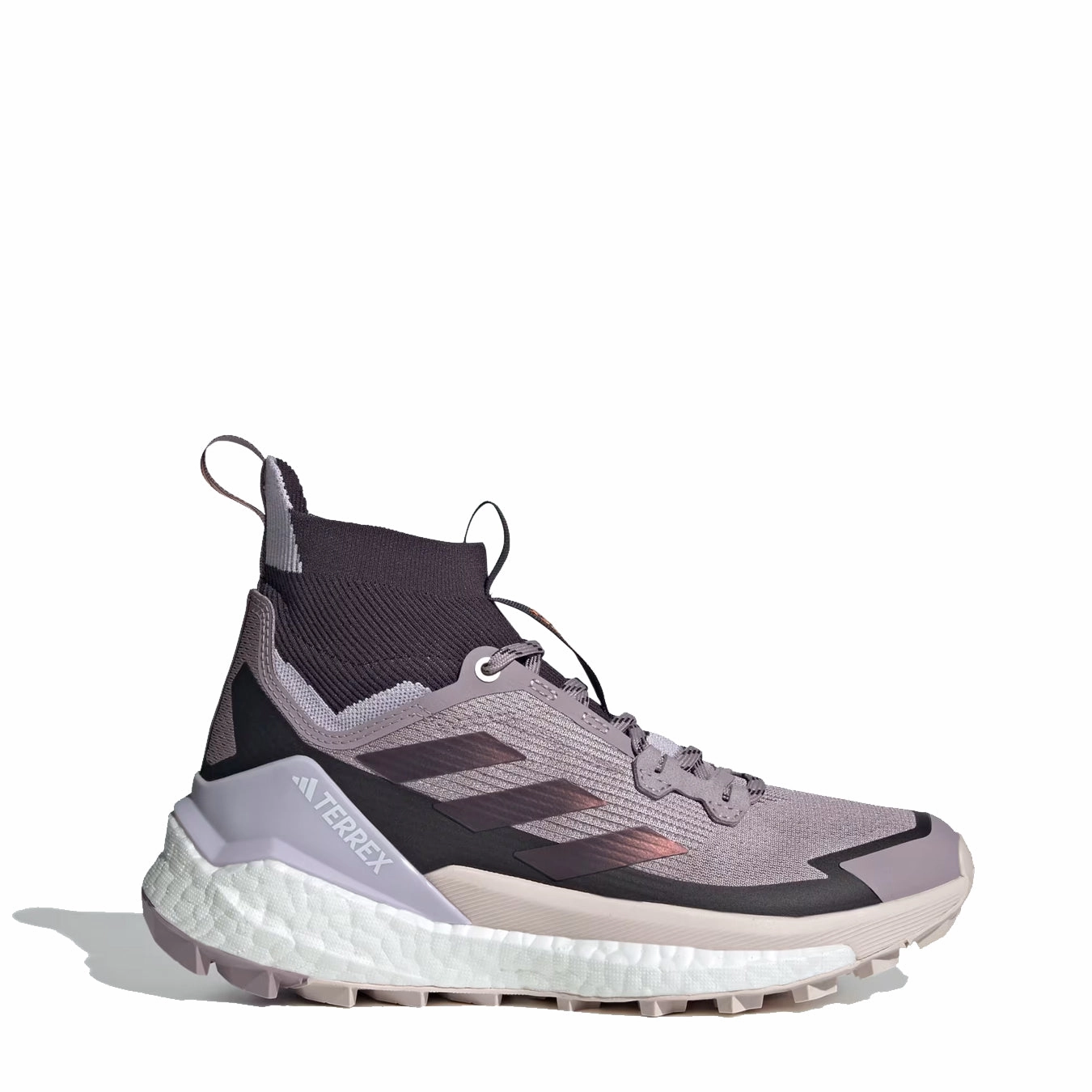 Branded Adidas Terrex Womens Free Hiker 2.0 Hiking Shoes Preloved Fig / Aurora Black / Silver Dawn