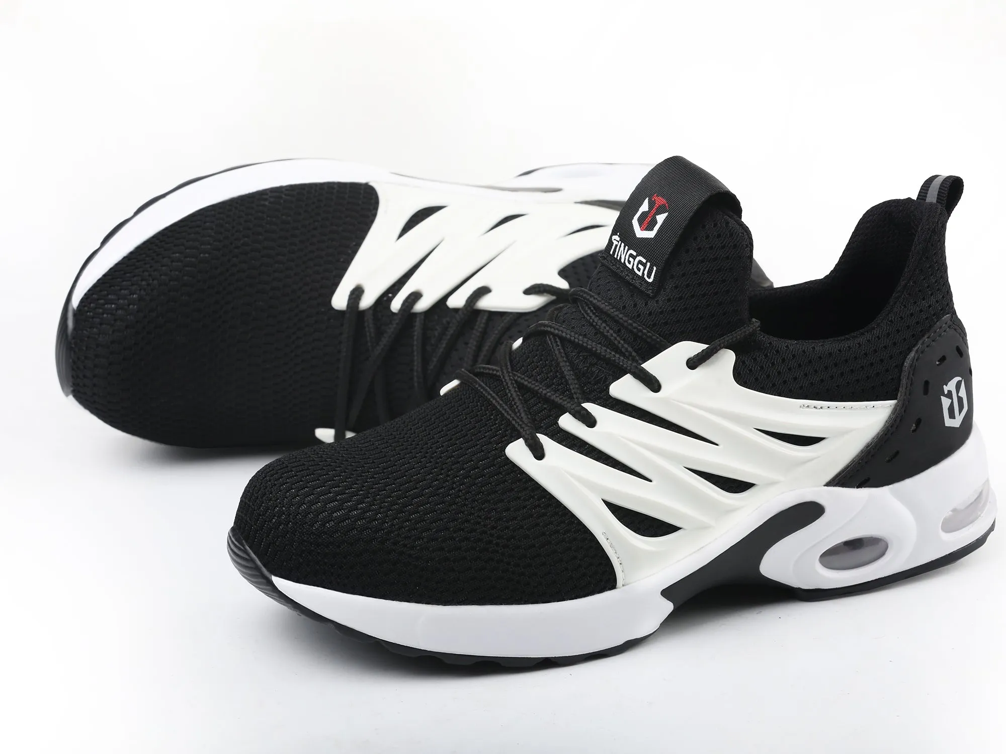 Asics Knit Shoes Men Steel Toe Work Shoes for Women Lightweight Fashionable Safety Sneakers with Air Cushion Composited Toe Shoes