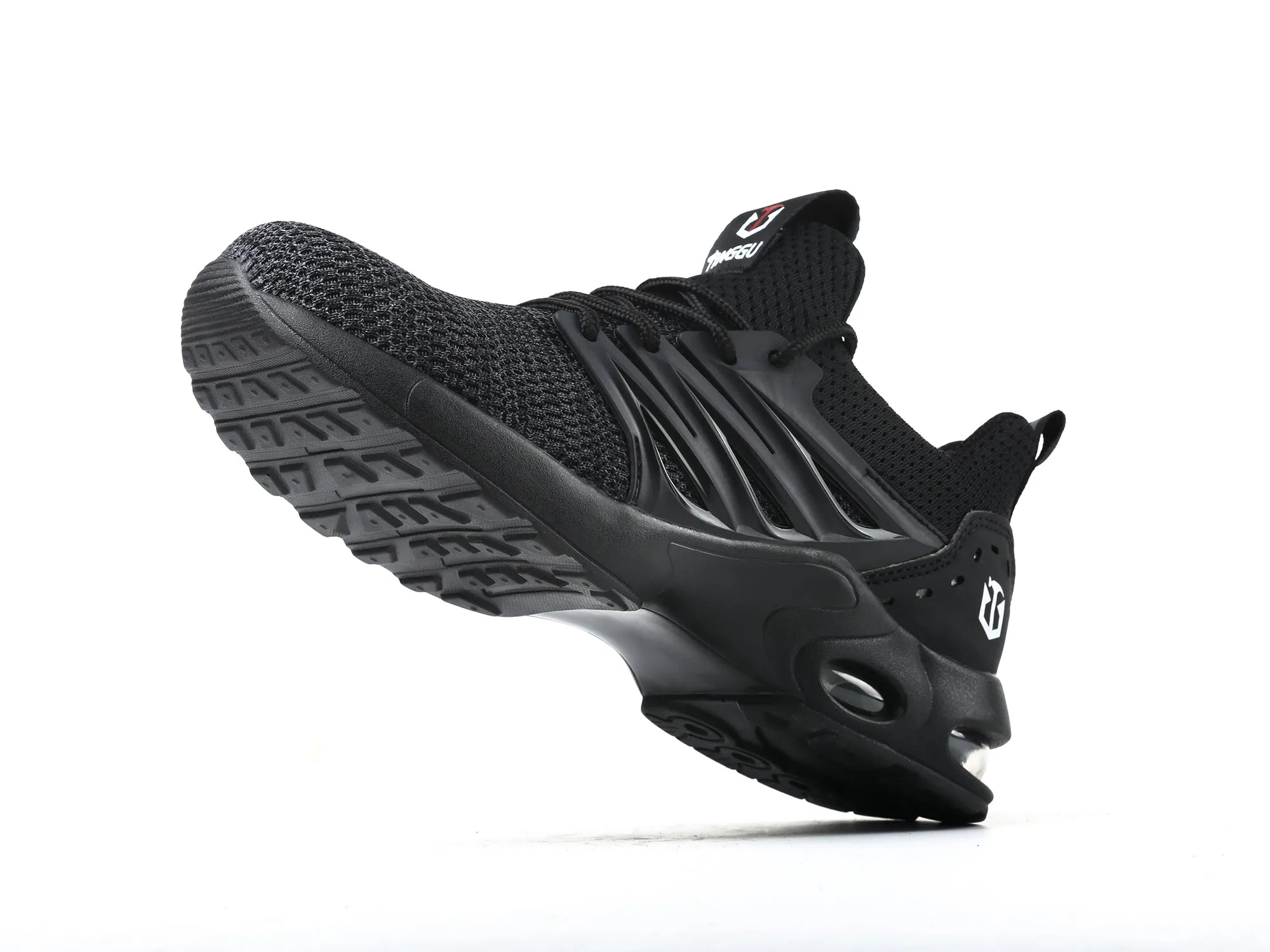 Men Steel Toe Work Shoes for Women Lightweight Fashionable Safety Sneakers with Air Cushion Composited Toe Shoes Best Cushioned Asics Running Shoes