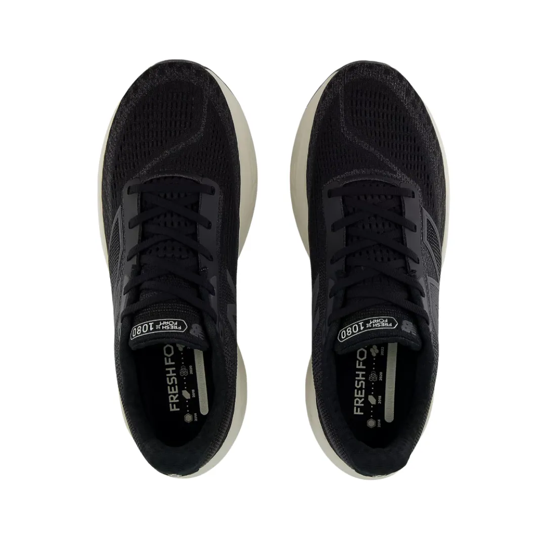 Forest Green New Balance Men's Fresh Foam x 1080v14 - Black with Magnet and Linen (D Width)