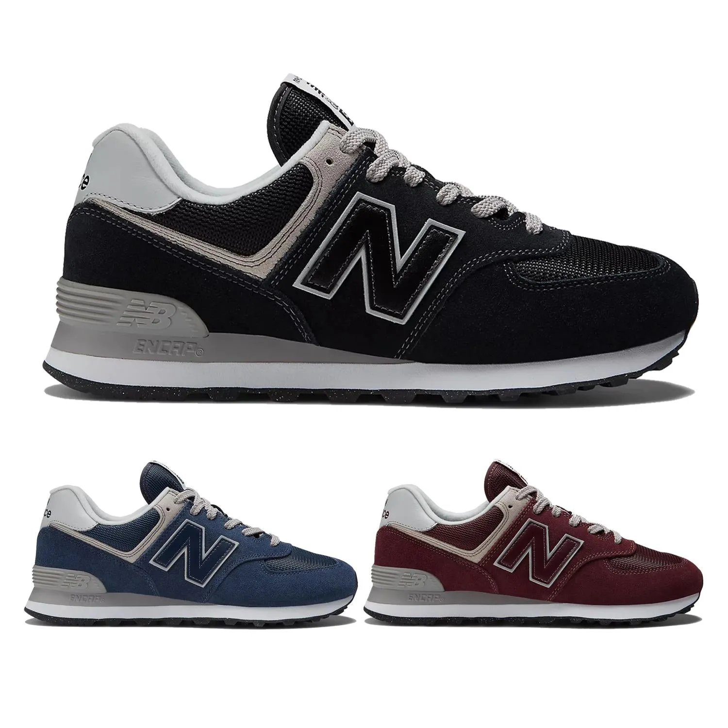New Men's Wide Fit New Balance ML574 Running Trainers - Exclusive ENCAP