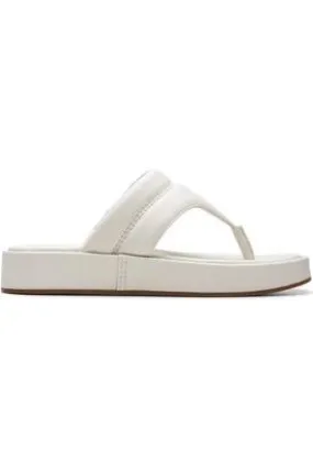 Clarks Alda Walk sandal in Off White Open Air