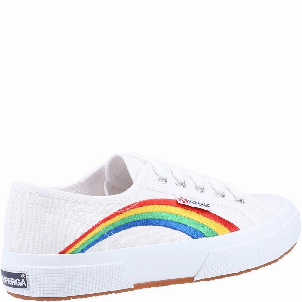 skiing shoes Superga 2750 Rainbow Embroidery Trainer