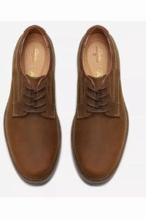 Clarks Un Shire Low in Beeswax Leather Extra Wide Comfortable ankle support