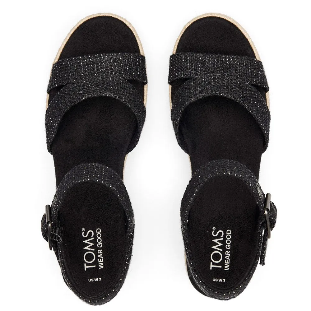 TOMS Audrey Espadrille Soft Leather Comfy Shoes