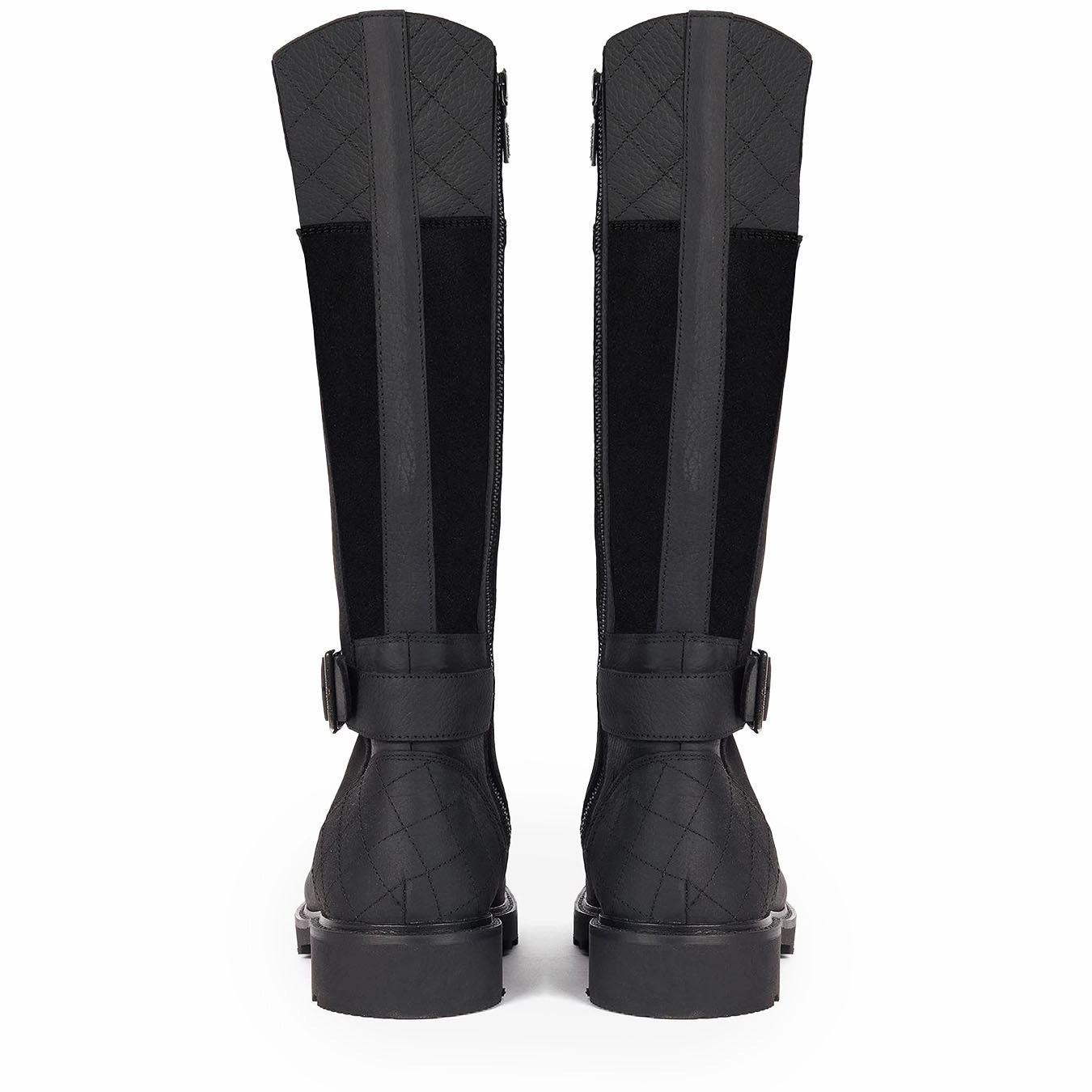 Ventilation holes Barbour Womens Fareham Knee-High Boots Black