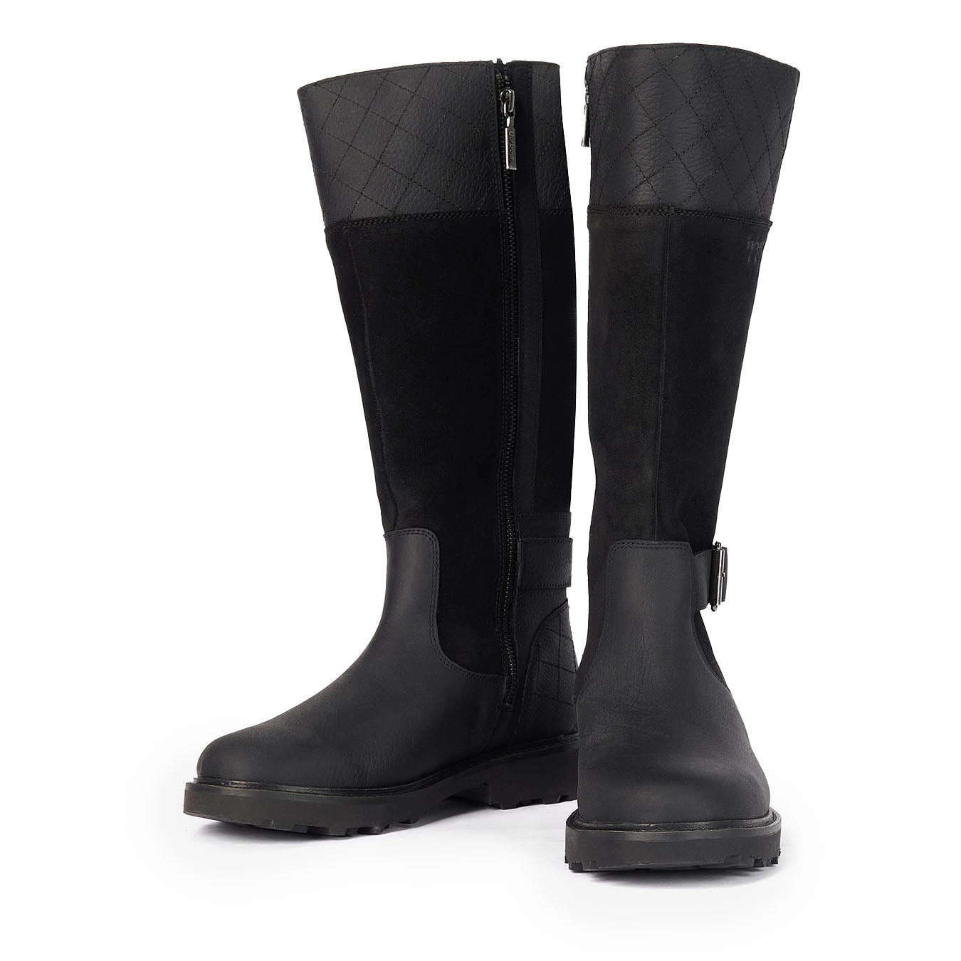 Barbour Womens Fareham Knee-High Boots Black for people who want an anti - odor product