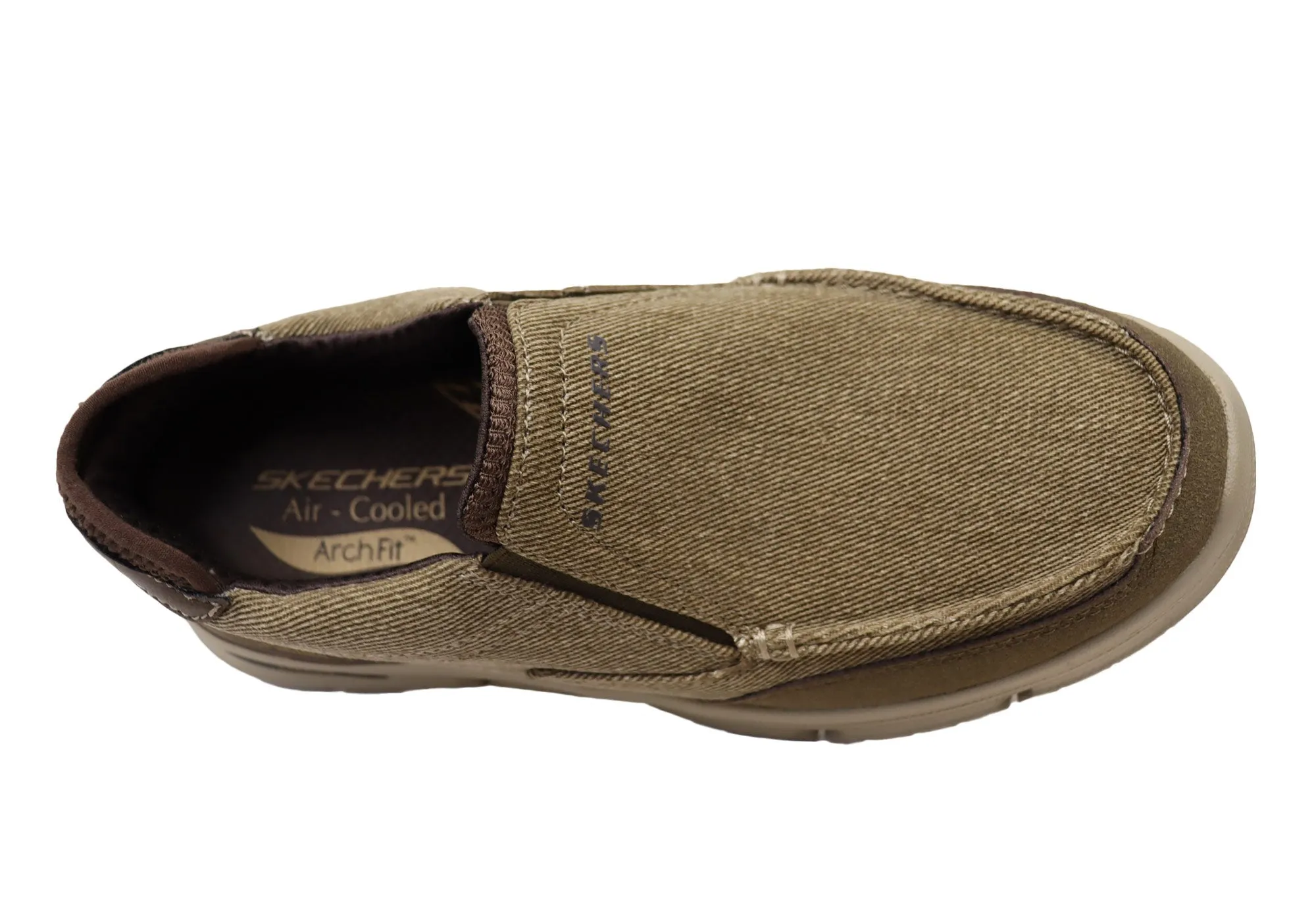 Skechers Mens Arch Fit Vortell Rothler Comfortable Slip On Shoes Loafers Shoes Driving