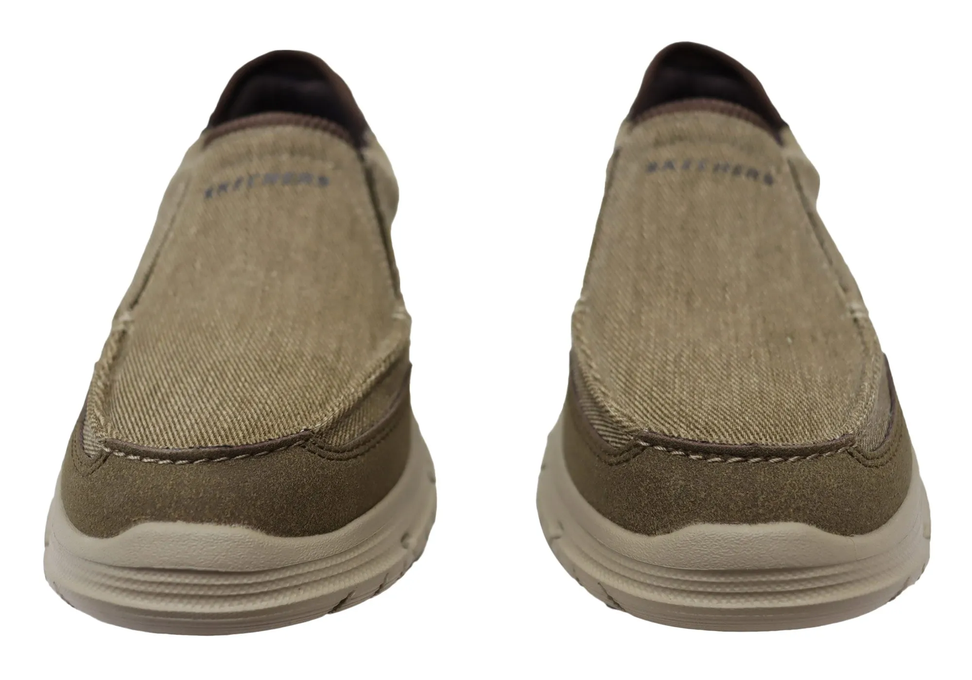 Loro Loafers Skechers Mens Arch Fit Vortell Rothler Comfortable Slip On Shoes