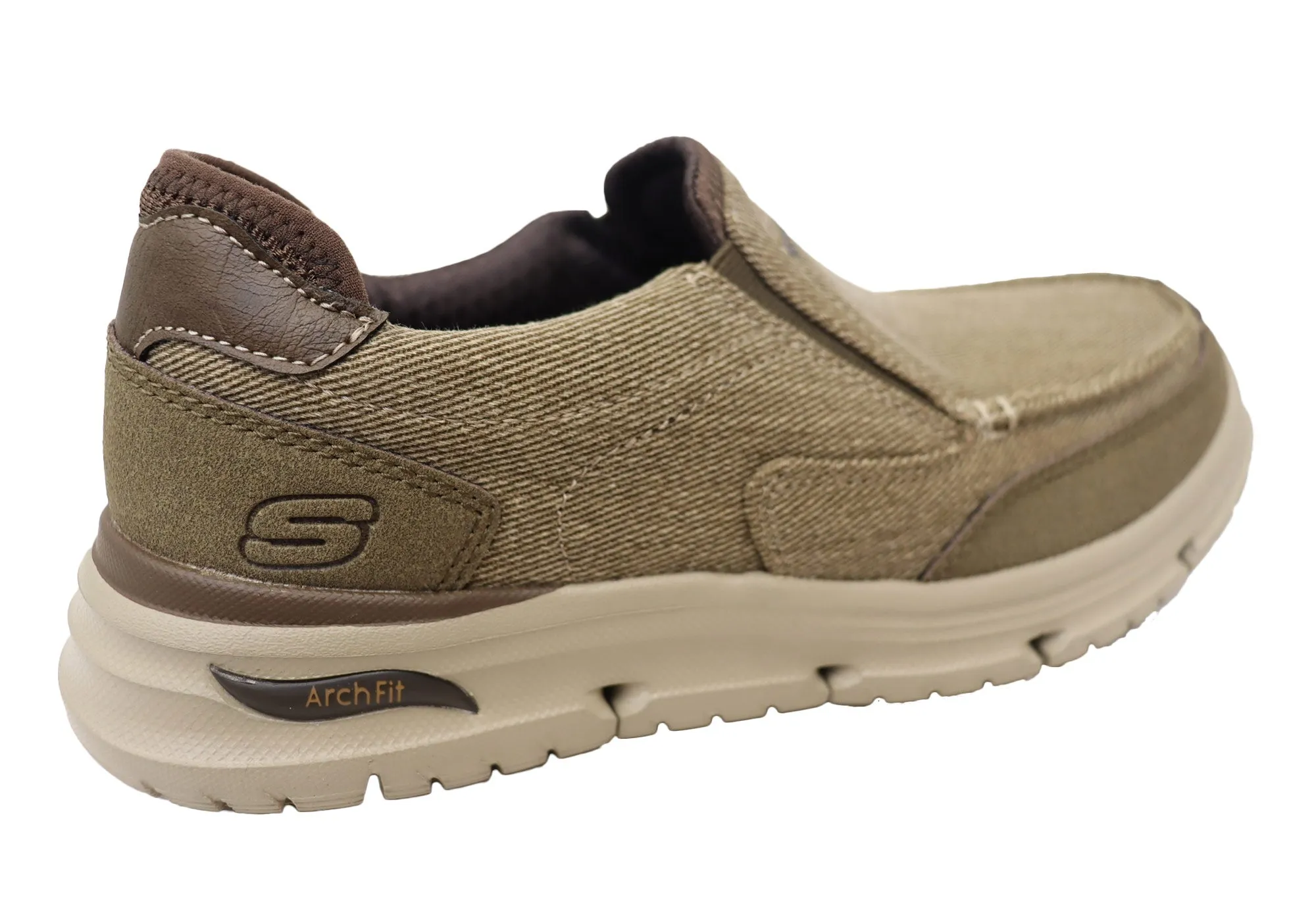 Penny Loafers 1 Skechers Mens Arch Fit Vortell Rothler Comfortable Slip On Shoes