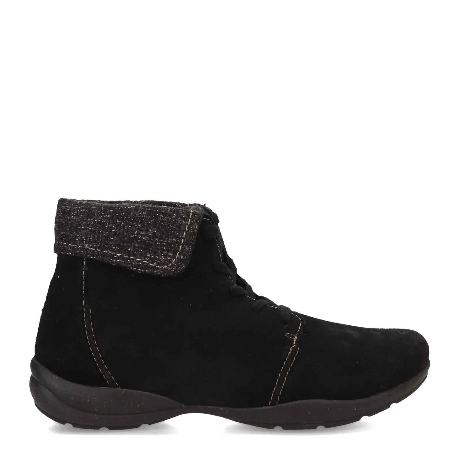 Women's Clarks, Roseville Lace Boot All-Weather Design. Clean Lines