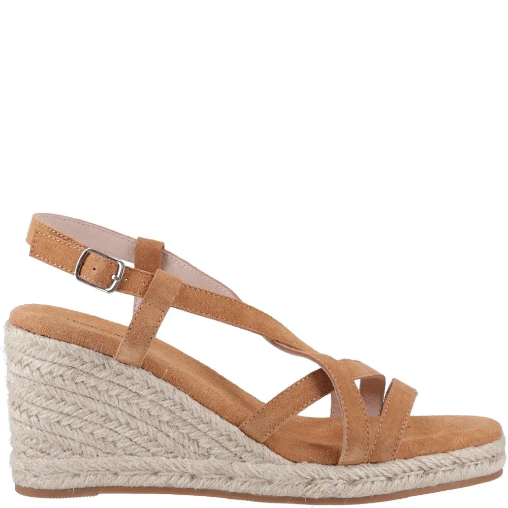 Daily Wear Shoes Breathable Sandals Hush Puppies Jenny Espadrille Wedge Sandal