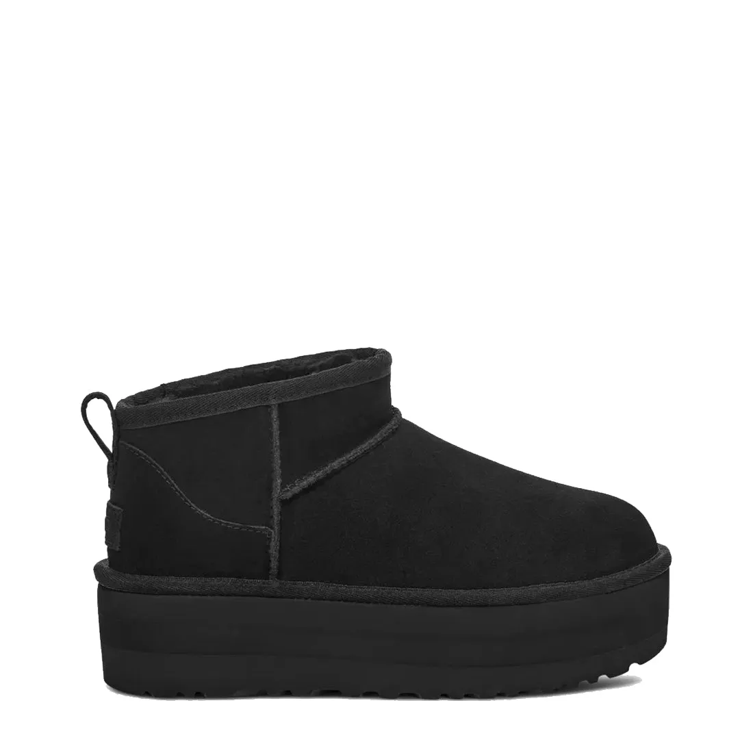 Street Style UGG Womens Classic Ultra Mini Platform Boot Black