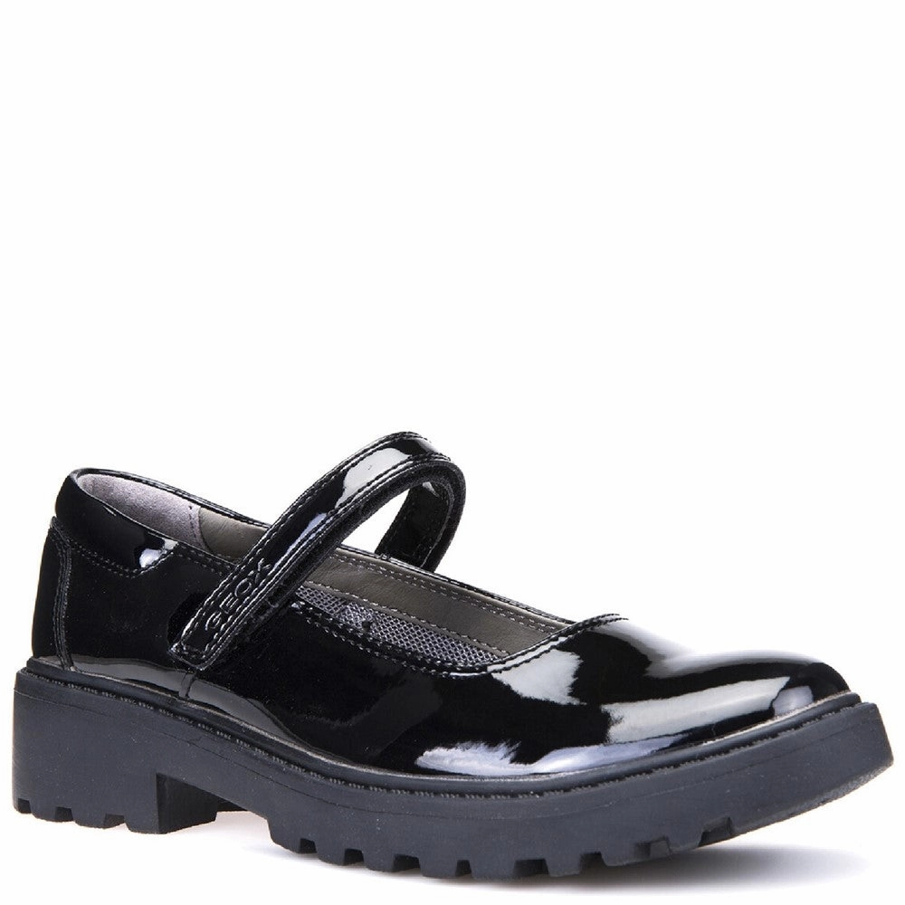 Logo Bold Geox J Casey G. P Touch Fastening School Shoes