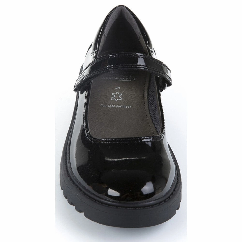 Geox J Casey G. P Touch Fastening School Shoes Stretchable Material