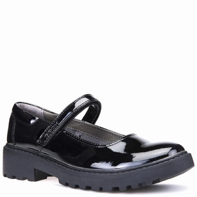 Logo Bold Geox J Casey G. P Touch Fastening School Shoes