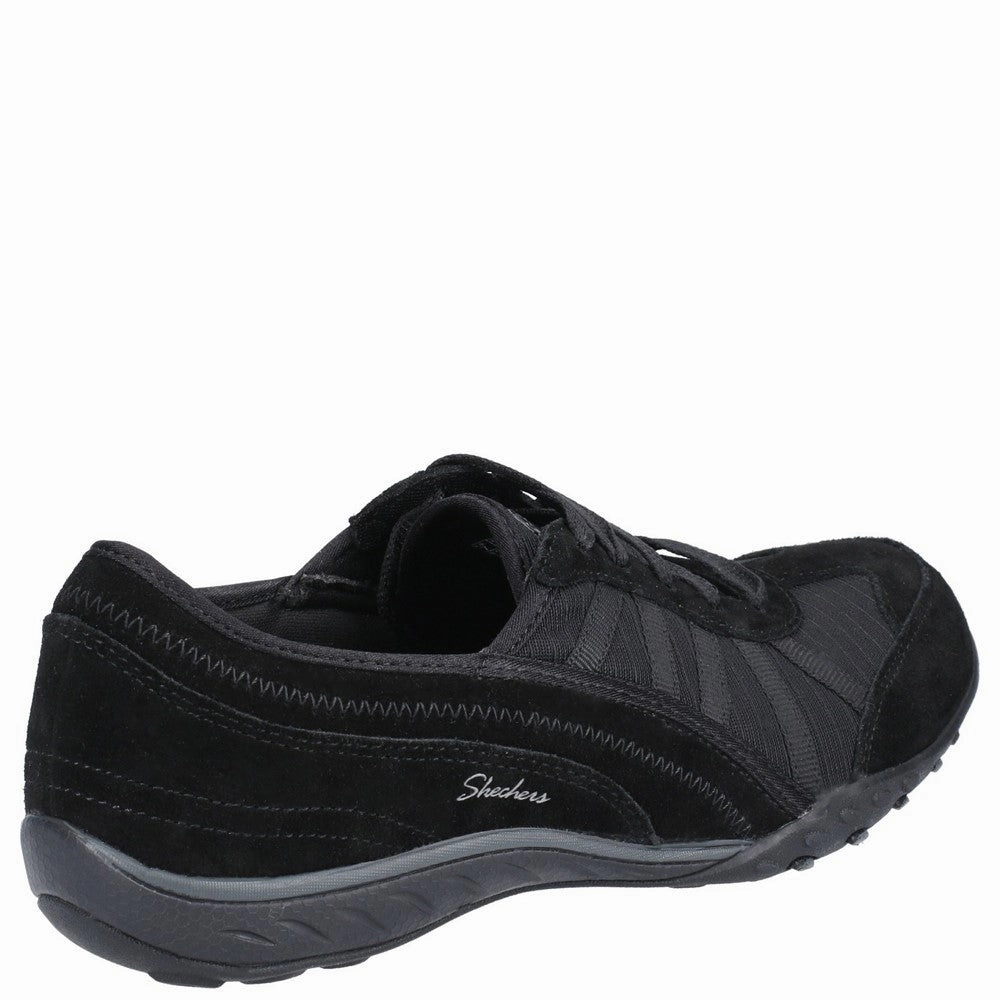 Agile Comfort Skechers Breathe-Easy-Weekend Wishes Suede & Mesh Lace Up Trainer