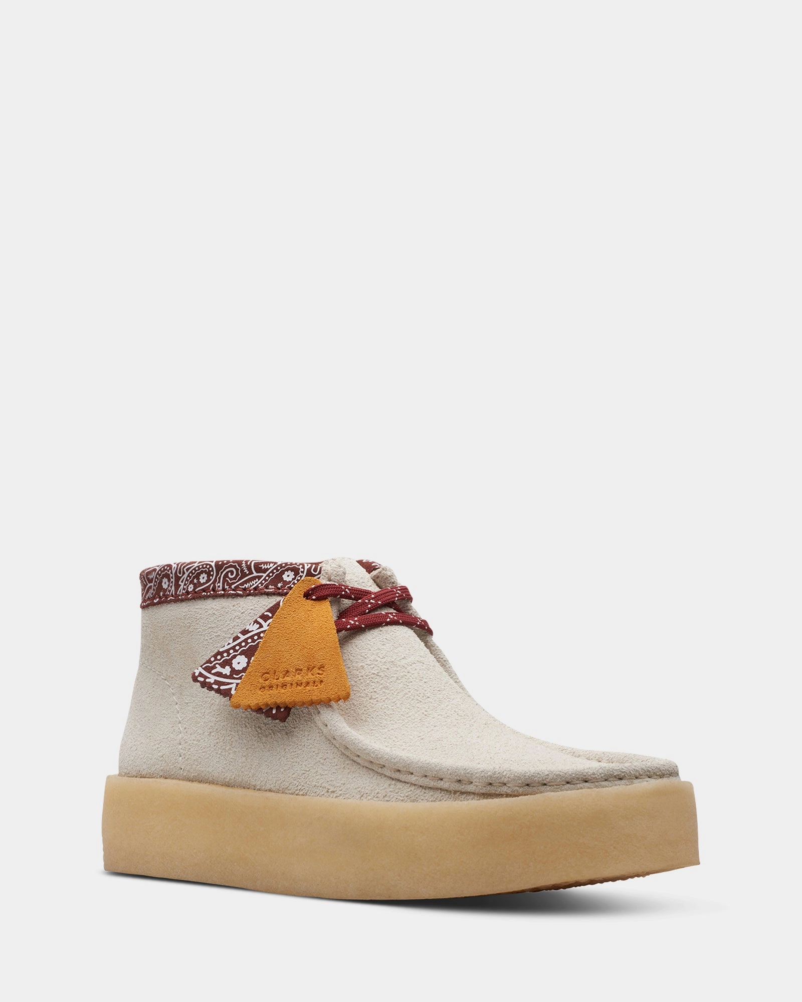 Relax Vibes Wallabee Cup Boot White Interest