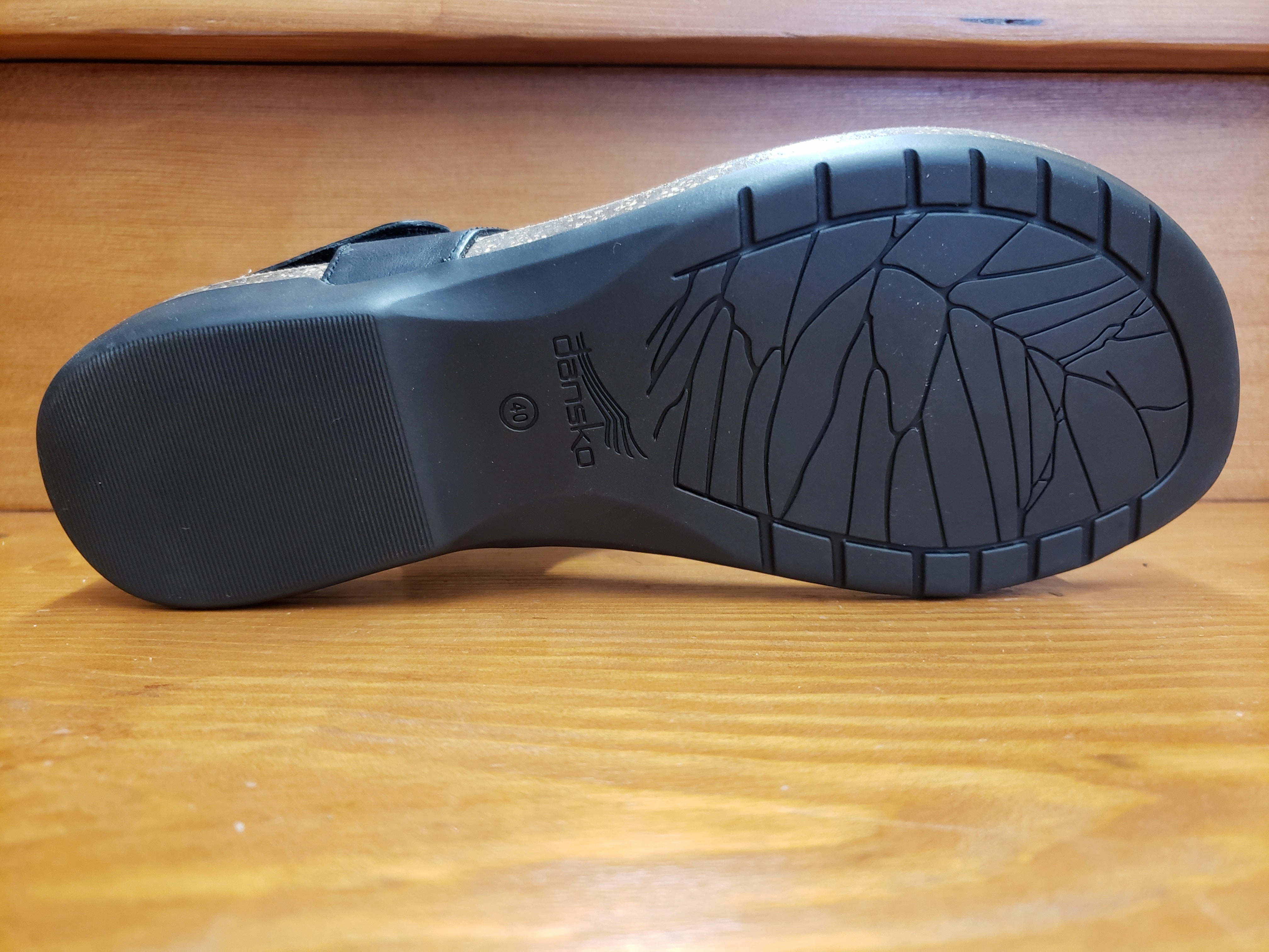 Casual Style Dansko Reece Black Waxy Burnished leather